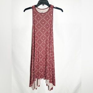 Ecote High Low Print Dress